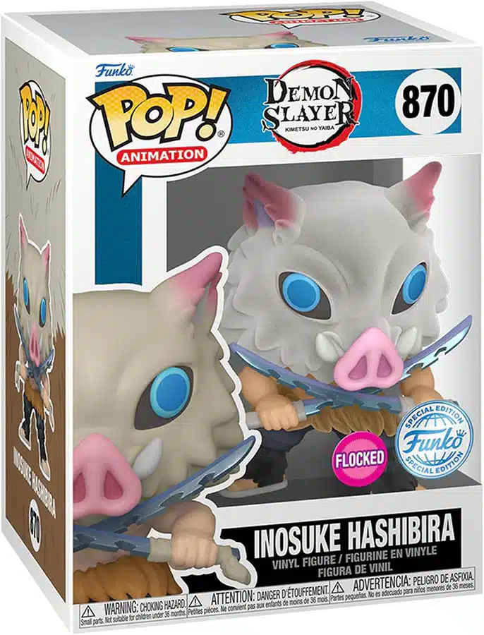 Funko PoP Demon Slayer : Inosuke Hashibira Exclusive Flocked