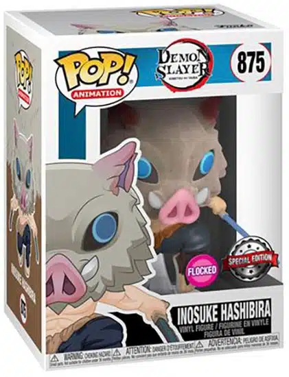 Funko PoP Demon Slayer : Inosuke Hashibira exclusive flocked